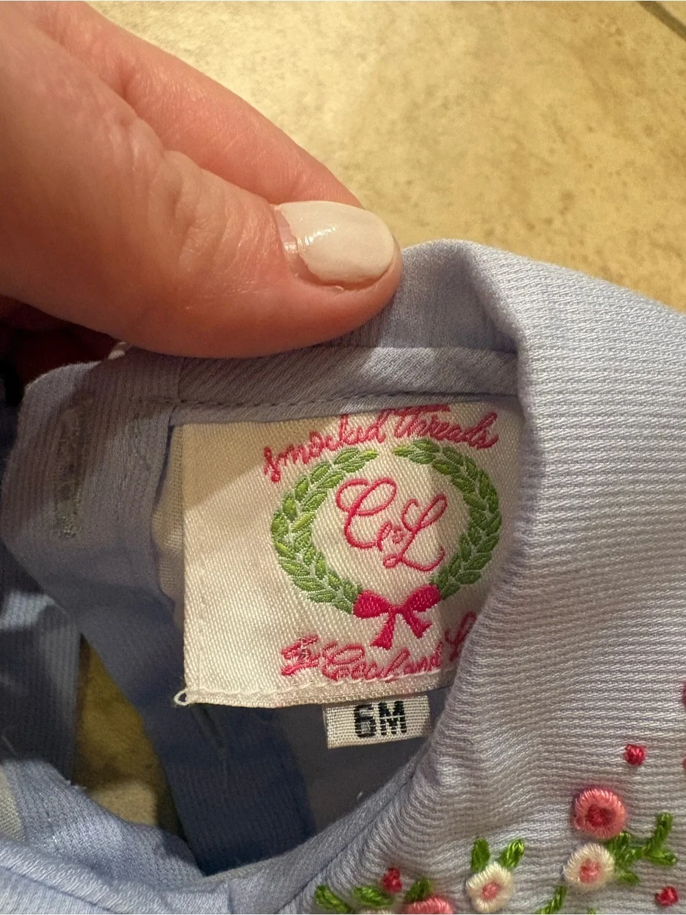 Cecil and Lou smocked dress size 6 months